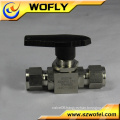 high pressure ss internal NPT screw threaded 3000 psi ball valve